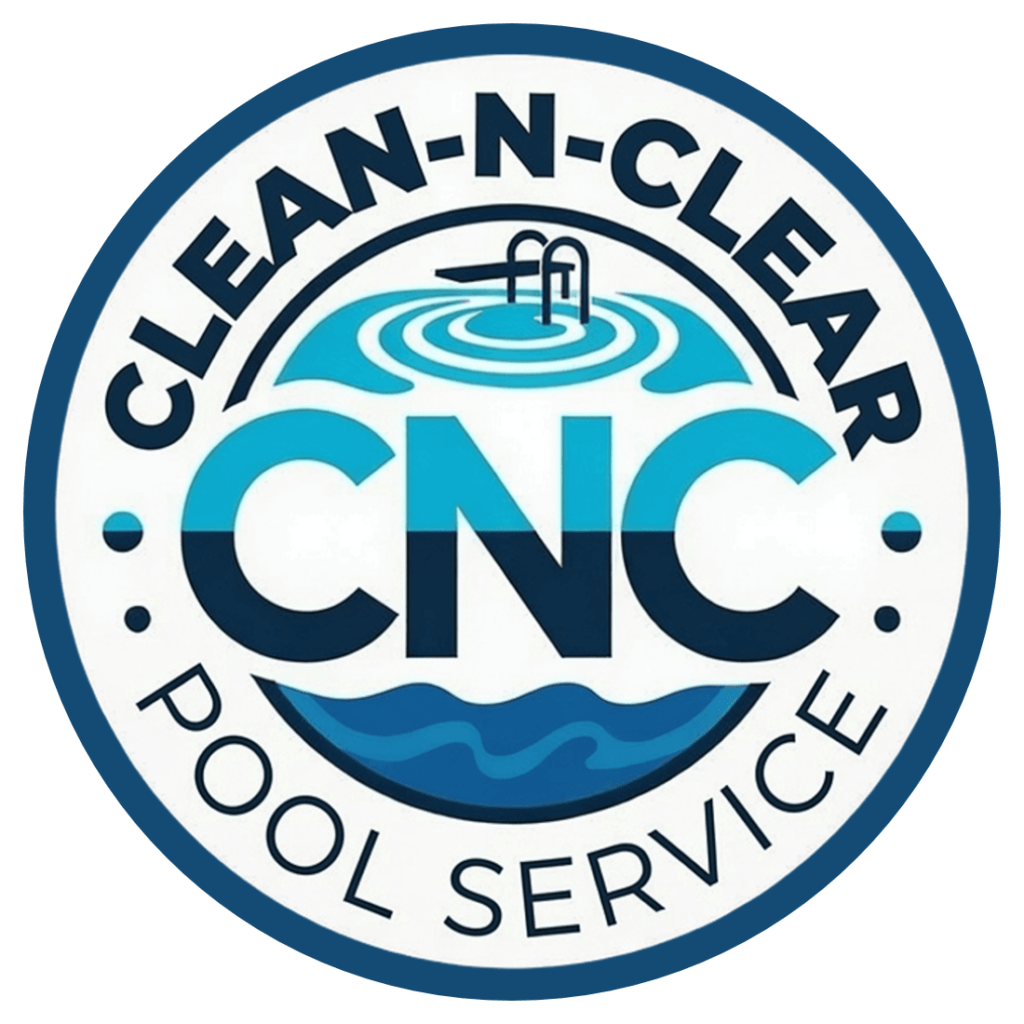 clean n clear pool service logo official